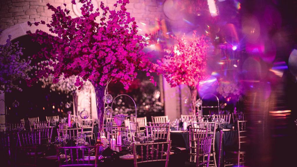 luxury wedding reception